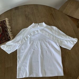 NWT Alice + Olivia white blouse
